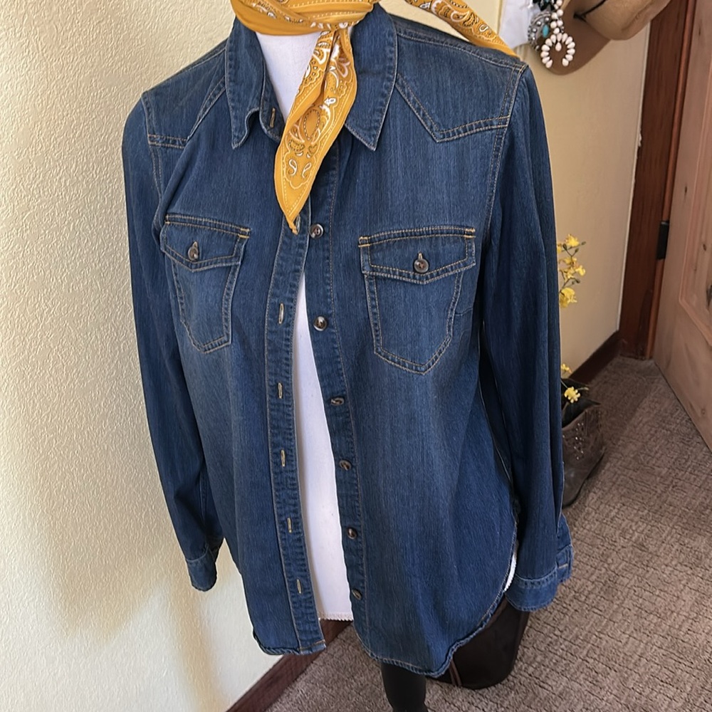 CAbi Blue Denim shirt